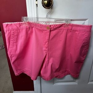 Talbots Hot Pink Cotton Bermuda Shorts